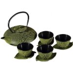 Service � the en fonte - motif bambou - 4 personnes