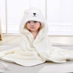 Serviette de bain avec capuche bb aux oreilles mignonnes sortie de bain bb serviette cap cape de ...