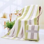 Serviette de bain - coton - 70x140cm - absorbante - vert - 1 pièce Serviette de bain - coton - 70x140cm - absorbante - vert - 1 pièce