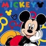 Serviette magique disney mickey 30x30 cm 100 % coton serviette de table