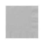 Serviettes en papier argent (x50)