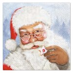 Serviettes en papier - pere noel - lot de 20 - 33 x 33 cm - rouge blanc bleu - pratiques et esthtiques ...