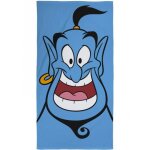 Serviette de plage aladdin genie - disney - 70 x 140 cm - 100% coton - bleu