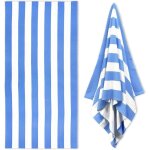 Serviettes de plage serviettes de bain serviettes de piscine en microfibre 75 x 150 cm convenant aux ...