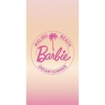 Serviette de plage - barbie - malibu beach - 100% coton - 70x140 cm - couleurs vives