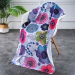 Serviette de plage - fleurs - microfibre douce - séchage rapide - 70 x 150 cm Serviette de plage - fleurs - microfibre douce - séchage rapide - 70 x 150 cm