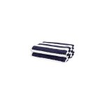 Serviette de plage - promo linge - coton - 180x100cm - blancbleu