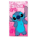 Serviette de plage - disney - stitch - rose - 140x70 cm - 100% polyester Serviette de plage - disney - stitch - rose - 140x70 cm - 100% polyester