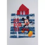 Serviette poncho de bain microfibres a capuche mickey