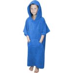 Serviette poncho de bain ou de plage avec poche - enfant - bleu - vivezen