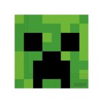 Serviettes en papier - procos - minecraft - creeper - 33x33cm - lot de 20