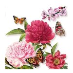 Serviettes de table - ambiente - paquet de 20 - 3 plis - 33x33cm - en papier de soie - jetable - motif ...