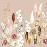 Serviettes de table - ambiente - paquet de 20 - 3 plis - 33x33cm - en papier de soie - jetable - motif ...