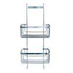Serviteur de douche 2 niveaux filaire premium 60cm chrome