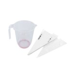 Set de 100 poches à douilles professionnelles - fackelmann profesional - verre doseur 1 l - 50 cm Set de 100 poches à douilles professionnelles - fackelmann profesional - verre doseur 1 l - 50 cm