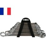 Set de 12 cls plates mixtes  oeil plate cliquet 6  22 mm jeu complet