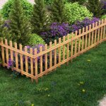 Set de 2 bordures de jardin bindow en bois 100 x 75 cm
