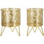 Set de 2 cache - pots en mtal dor naty