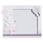 Set de 2 cadres photos enfant en bois gris - lilibelle - rectangulaire - 15x14x17 - mixte