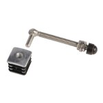 Set 2 charni�res avec bouchons alu portillon m12 longueur 150mm - locinox - p00008826
