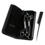 Ciseaux coiffeur - 6. 5 pouces - acier inox - ergonomique - sac de transport inclus