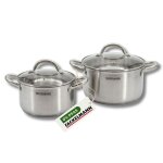 Set 2 faitouts 20 et 24 cm inox 18 / 10 triply fackelmann vita3