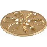 Plateaux à huîtres - set de 2 - couleur or - 25 cm de diamètre - plastique Plateaux à huîtres - set de 2 - couleur or - 25 cm de diamètre - plastique