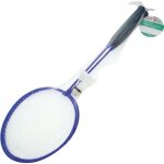Set de raquettes de badminton - non spcifi - 2 raquettes + 1 volant - bleu - mixte - occasionnel