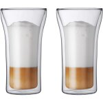 Set 2 verres - bodum - assam - double paroi - 0. 2 l - transparent