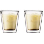 Set 2 verres - bodum - canteen - double paroi - 0. 2 l - transparent