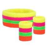 Set de 3 bandeaux ponge non multicolores adulte