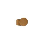 Bo�tes � chapeaux - d�copatch - set de 3 - 15 cm de hauteur - personnalisables - marron