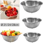 Set de 3 passoires acier inoxydable 3 tailles passoire ustensile pour cuisine