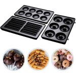 Set de 3 plaques amovibles suppl�mentaires pour appareil croque monsieur 3 en 1 fiesta 24540 - 56 (pour ...