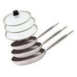 Set de 3 poêles 24 28 et 32 cm céramique sans pfas et 3 couvercles elo bistro line Set de 3 poêles 24 28 et 32 cm céramique sans pfas et 3 couvercles elo bistro line