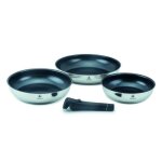 Set de poêles - laguiole - réactif - 20 / 24 / 28 cm - inox - antiadhésif Set de poêles - laguiole - réactif - 20 / 24 / 28 cm - inox - antiadhésif