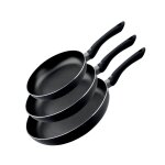 Set de 3 poêles à frire 20 cm 24 cm et 28 cm fond en nid dabeille et doseur dhuile elo smart life Set de 3 poêles à frire 20 cm 24 cm et 28 cm fond en nid dabeille et doseur dhuile elo smart life