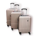 Set de 3 valises - gerard pasquier - gold - abs - 4 roulettes - rigide