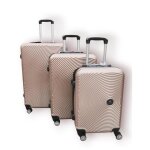 Set de 3 valises - gerard pasquier - gold - abs - 4 roulettes - rigide