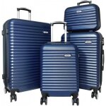 Lot 3 valises plus 1 vanity rigides - marine - tr10394