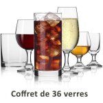 Set de 36 verres � offrir - kit de d�part dans la vie active