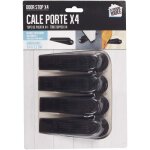 Cale - portes - je cherche une idee - set de 4 - plastique - noir - dimensions 12x3. 6 cm