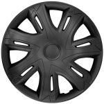 Set de 4 enjoliveurs de roue nrm n - power pour jantes en acier noir mat 16