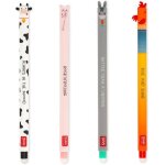 Set de 4 stylos gel effa�ables thermosensibles - pointe 07 mm noir rose vert rouge - effa�age sans consommer ...