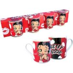 Set 4 tasses cafe betty boop - rouge - porcelaine - cramique - grs - cylindrique - adulte - lave - ...