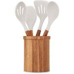 Set de 4 ustensiles avec pot - livoo - mes153g - pot et ustensiles acacia fsc - en silicone 31 cm - pot ... Set de 4 ustensiles avec pot - livoo - mes153g - pot et ustensiles acacia fsc - en silicone 31 cm - pot ...