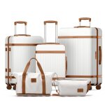 Set de 5 valises de voyage valise 75cm - 66cm - 55cm + sac de voyage pliable + trousse de maquillage ...