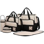 Set de 5pcs sac � main langer b�b� maman pour prom - ankko - mixte - marron - quotidien - microfibre