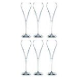 Set de 6 fltes  champagne open up 20 cl