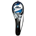 Set de badminton pour 4 joueurs avec 4 volants filet piquets et sac en pvc